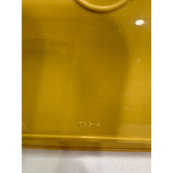 Vintage Tupperware Deviled Egg Keeper Carrier Tray Container Harvest Gold 723-4 - Picture 4 of 8